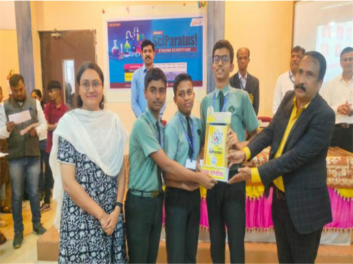 Secured First Prize in Inter-School Science Exhibition cum Competition